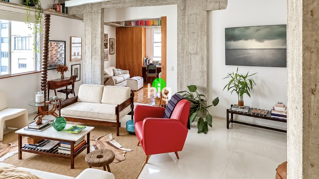 Apartamento com arquitetura, luz e muita personalidade - 