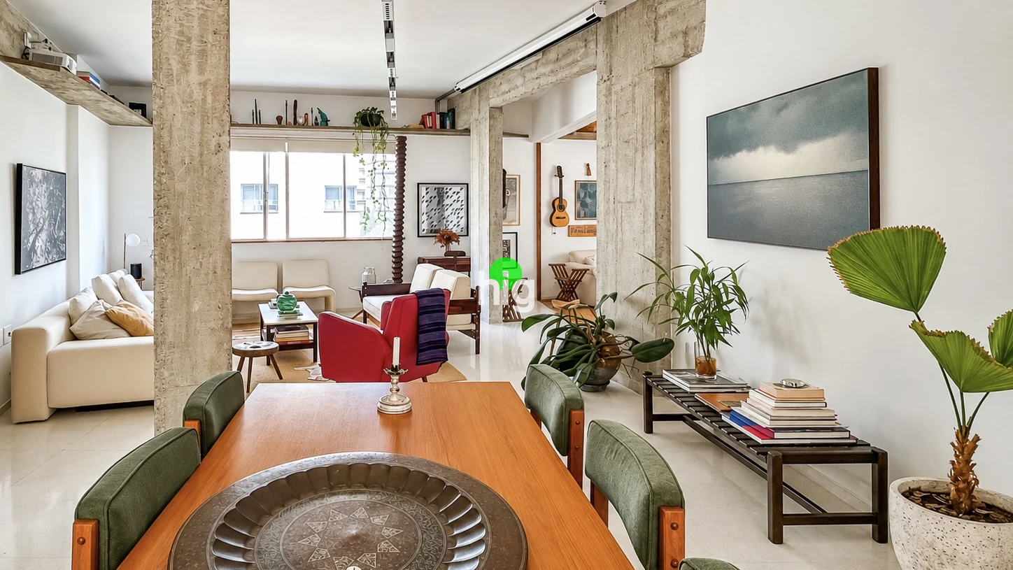 Apartamento com arquitetura, luz e muita personalidade